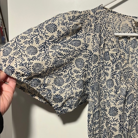 The Great Elegant Blue and cream Dress with belt - Picture 5 of 7